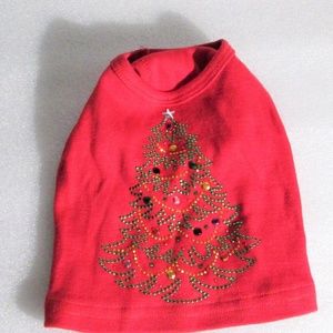 Christmas Dog outfit/Shirt Size small.
